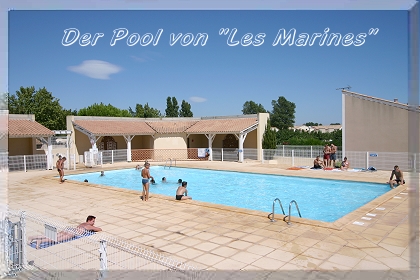 Der Pool in Portiragnes Plage