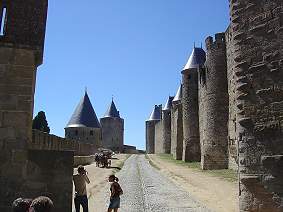 Burgmauer in Frankreich