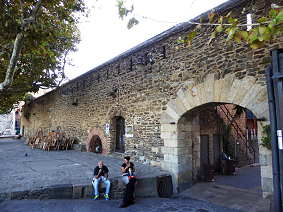 Stadtmauer in Collioure